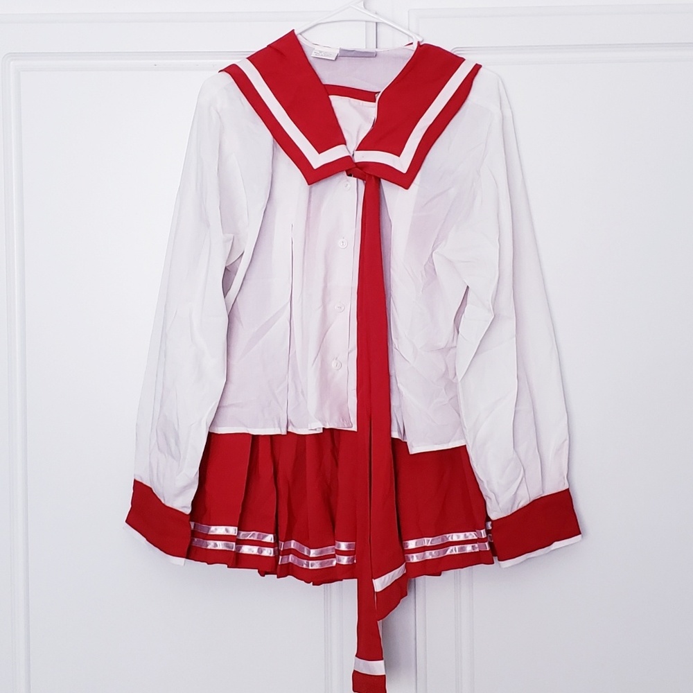 AZWEAR Red Sailor Fuku Uniform XXL